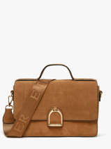 Sac Bandoulire M Altesse Suede Etrier Marron altesse suede EASU048M