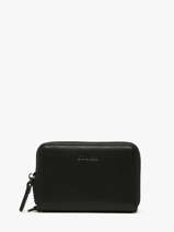Ccrossbody Coin Purse Leather Etrier Black oxer EOXE096M