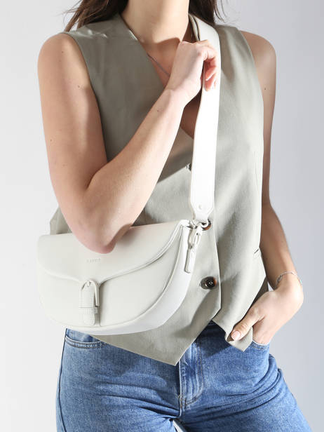 Sac BandouliÃ¨re M Oxer Cuir Etrier Blanc oxer EOXE065M vue secondaire 1