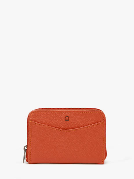 Coin Purse Leather Etrier Orange madras EMAD900