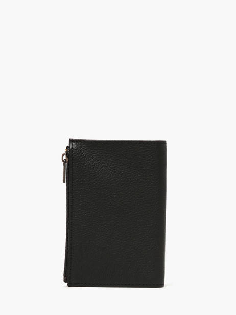 Wallet With Coin Purse Leather Etrier Black madras EMAD619 other view 3